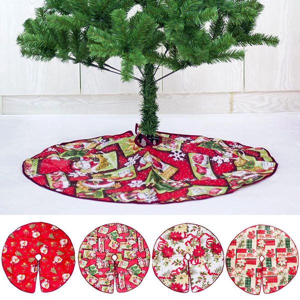 

christmas soft santa tree skirt base floor mat cover xmas party decor ornament new