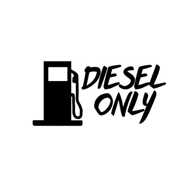 

car styling fashion diesel only graphical decal vinyl car sticker 15cm*7.3cm