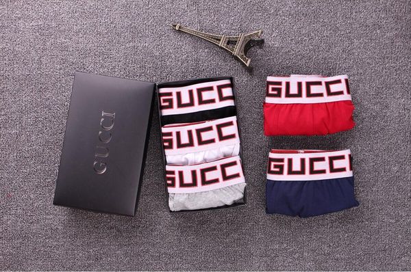 

new designer mens underwear boxer shorts luxury underwears casual short man breathable underwear shorts cotton male gay boxer hombre, Black;white