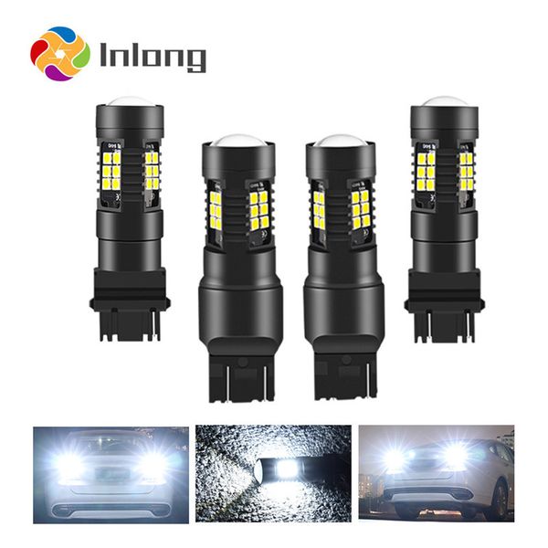 

2pcs 1200lm t20 w21w led w21/5w led wy21w 7440 7443 bulb t25 3157 3156 p27/7w car brake reverse light 12v lamp turn signal