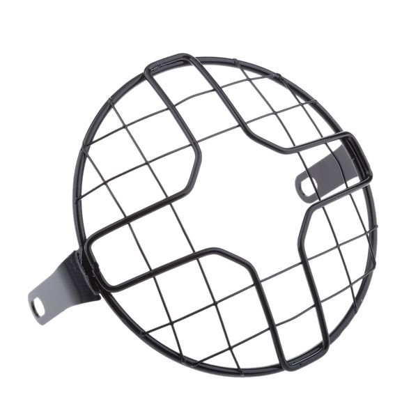 

универсальный 17.5cm мотоцикл ретро фара металлических сеток grill защитная крышка