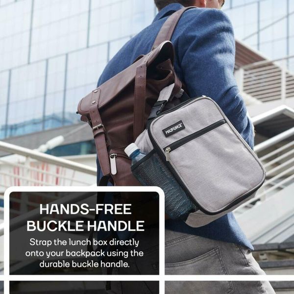 

thermal insulated lunch bag cool bag picnic kids storage lunch box, Blue;pink