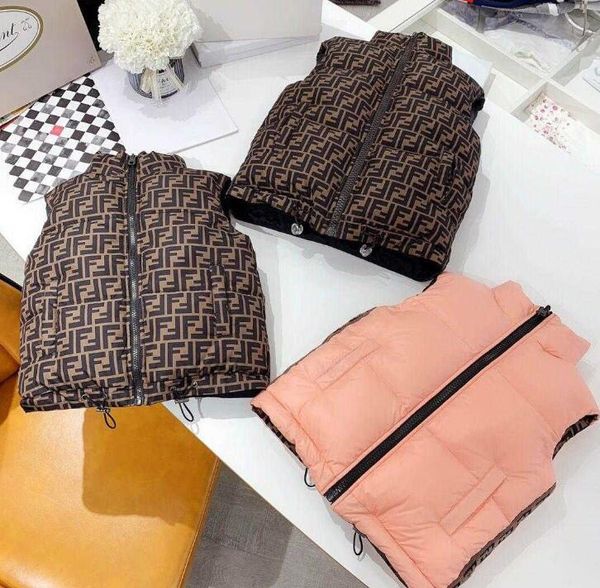 

double side autumn girls vest children outerwear coats jackets for boys infant baby kids warm jacket, Blue;gray