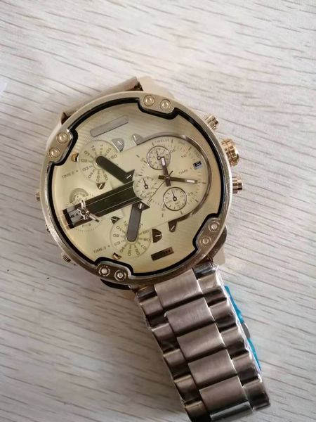 

luxury sport military mens new original reloj big dial display diesels watches dz watch dz7331 dz7312 dz7315 dz7333 dz7311, Slivery;brown