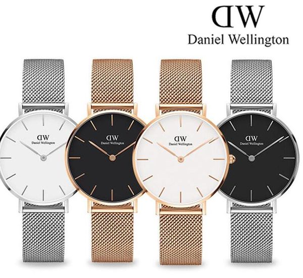 

New Fashion Girls Steel strip Daniel watches 40mm women watches Luxury Quartz Watch Feminino Montre Femme Relogio Wristwatches