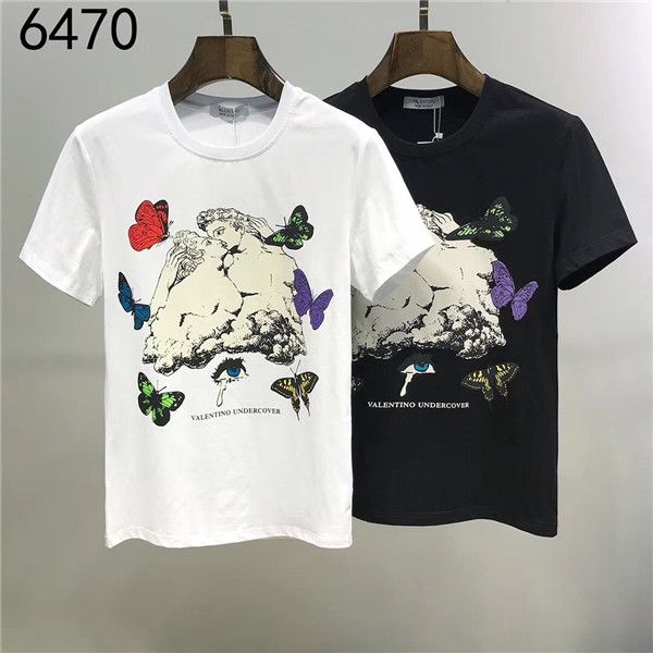 

men designer t shirts summer casual tee mens loose luxury shirt letters print fashion street wear brand tee shirt #h011, White;black