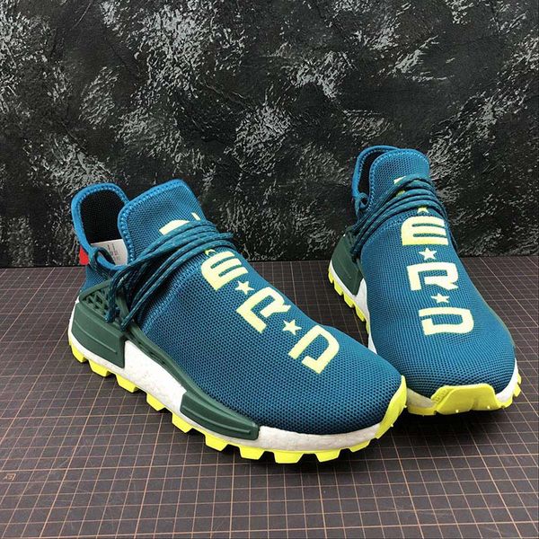 

Cheap Human Race Running Shoes Pharrell Williams Designer Sneakers 3M Reflective Sport Shoes Casual Trainers Without Box