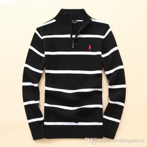 

ralph lauren мужские свитера классический конструктор свитер способа высокого качества knit pullover luxury knit hoodie вскользь wild основы, White;black