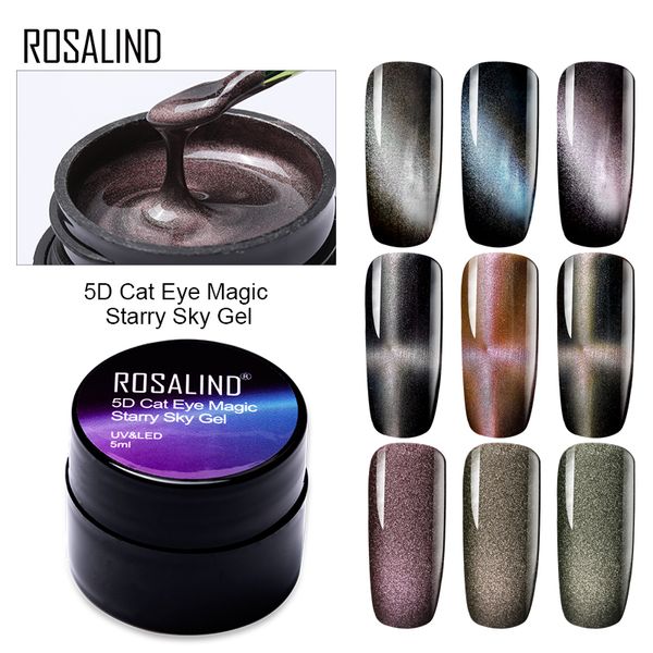 

rosalind gel nail polish 5d cat eyes gel vernis semi permanent varnish hybrid magnetic soak off led uv coat for nail art, Red;pink