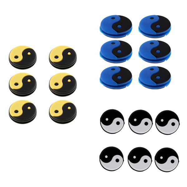 

18 pieces tennis racquet vibration dampener shock absorber 3 color mix