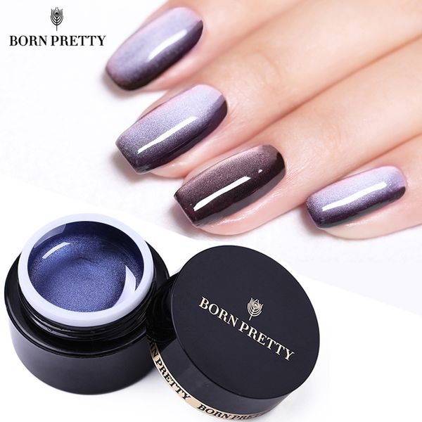

born pretty 5d cat eye nail gel 5ml magnetic soak off uv gel lacquer starry sky jade effect varnish black base needed, Red;pink