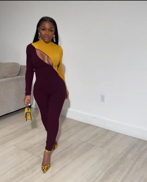 

70q1106 women's jumpsuits autumn and winter high-necked pit strip bare-chested piece pants zipper slim and fashion, Black;white