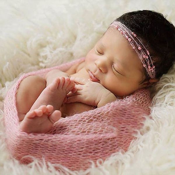 

candy color baby knited swaddles baby swaddle sacks autumn thick newborns unsiex sleeping bags infant footmuff stroller 40*60cm