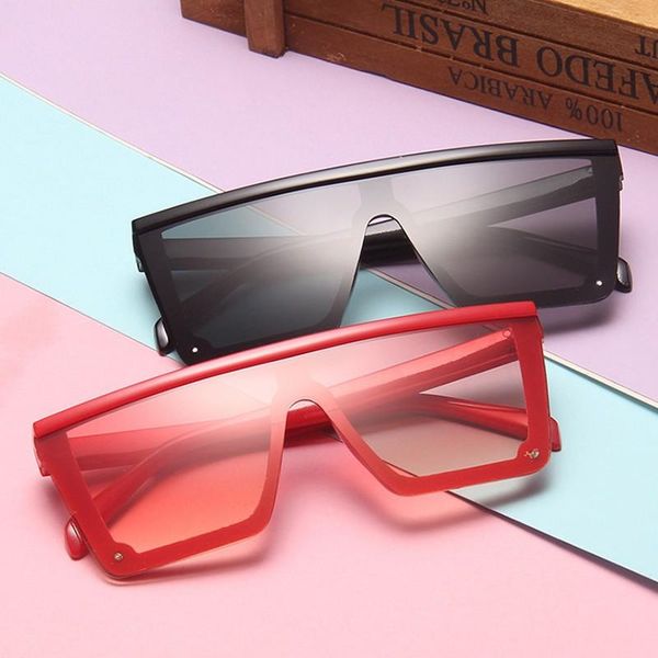 

oversize square kids sunglasses girls baby boys festival punk sunglasses uv400 glasses children oculos de sol masculino ivjri, Blue