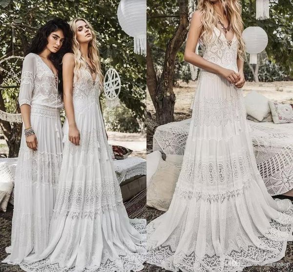 flowy summer wedding dresses