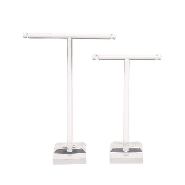 

2 pcs/set earrings shelf jewelry display rack t shape stand show charms universal professional showcase boutique, Pink;blue
