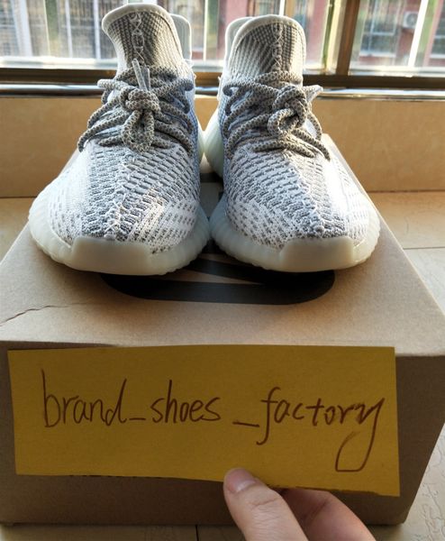 

(с квитанцией + сумка + коробка + бирка X) Kanye EF2905 Статическая обувь v2 Светоотражающи