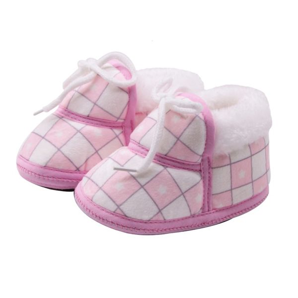 

cute baby shoes spring winter warm soft baby retro print boots cotton padded 5 styles infant boys girls bootie, Black;grey
