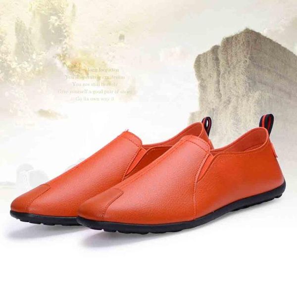 

sagace new fashion men leather flats shoes comfortable man shoes slip on male outdoor driving boat autumn 1216, Black