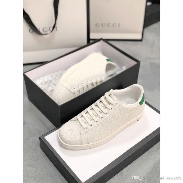 

2020 new high-r shoes, ace embroidered sneakers, low-laces, flat-bottomed fashion and comfortable snakeskin tail