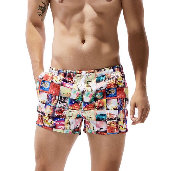 

swimwear men mens swim shorts summer beach shorts boxer swimming trunks men swimsuit board briefs #2d27