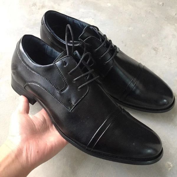 

2019 new fashion wedding shoes men bussiness party oxfords shoe man black size 44