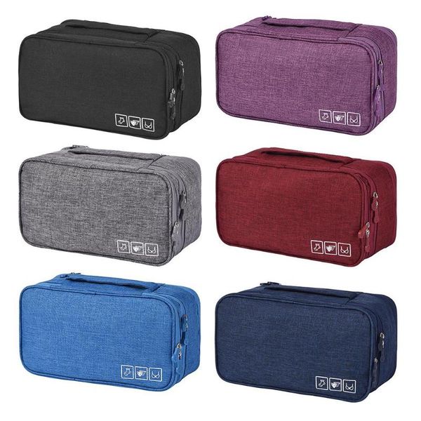 

travel clothes storage bag cosmetic underwear socks organizer wash pouch