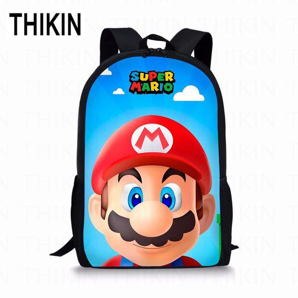 

thikin cute super mario print girls kids backpack boys school bags teenage girls popular back pack children schoolbags customize