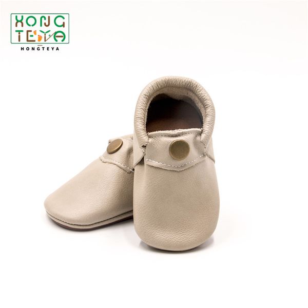

newborn baby boy genuine leather hard sole anti-slip booties first walkers toddler baby moccasins for learn to walk