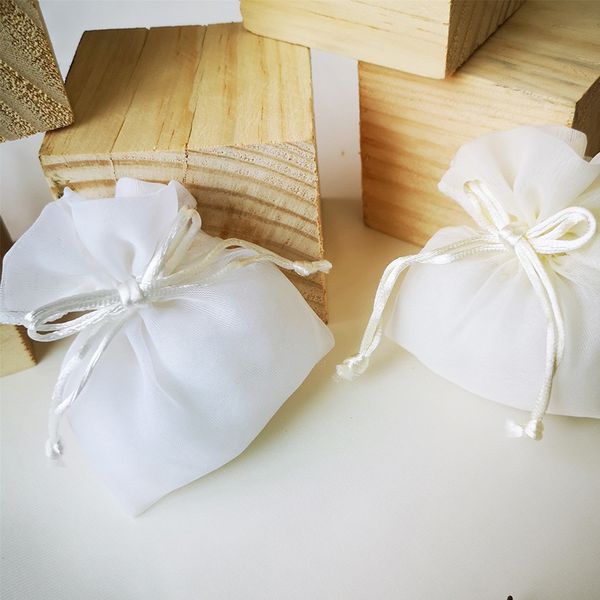 

30pcs/lot pearl yarn candy bag for wedding favors multi-color dry flower organizer sachet bags chocolates cookie bundle pocket