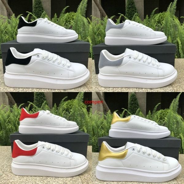 

2019 men women flat shoes casual shoes designer luxury fashion shoes black grey white red leather boot runner trainer sneakers
