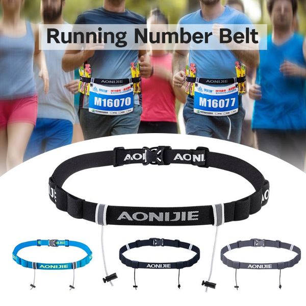 

race number belt outdoor sports waist bag gym fitness run bag cycling waist pack pouch number holder sticker clip with loop