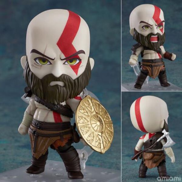 

10cm god of war kratos action figure toys collection doll christmas gift with box