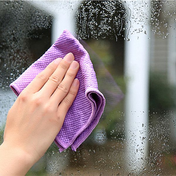 

dish rags cloths kitchen washcloths microfiber glass cleaning cloths lint streak quickly easily clean windows mirrors