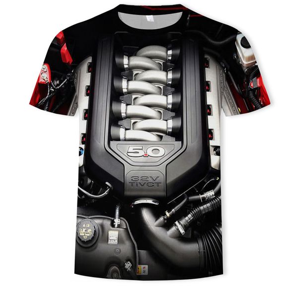 

mens designer summer clothes 3d printed t-shirt round collar, White;black