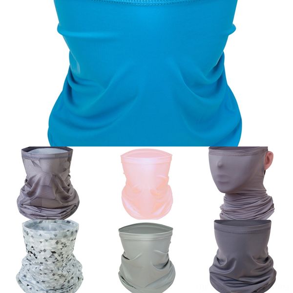 

bgics shipping women scarf face mask sunshade chiffon handkerchief outdoor dust-proof silk masks party dust mask scarf masks, Black