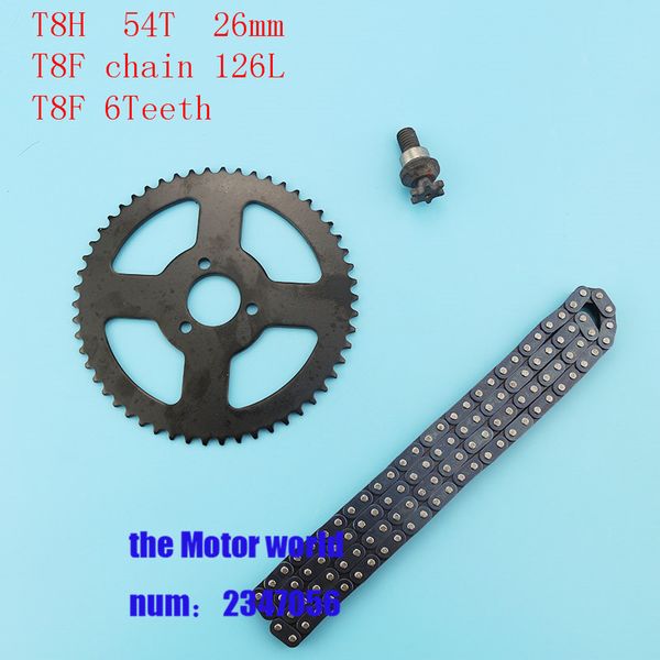 54 Teeth Rear T8F Chain Sprocket 47cc 49cc Mini Pocket Quad Pit Dirt Bike Mini 54 Teeth Rear T8F Chain Sprocket 47cc 49cc Mini Pocket Quad Pit Dirt Bike Mini