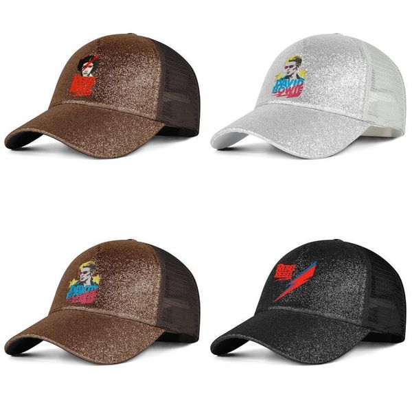 

david bowie rebel mens and womens pony hat cap fitted sports cute baseballhats david bowie david-classic-bowie-2018-logo young red, Blue;gray