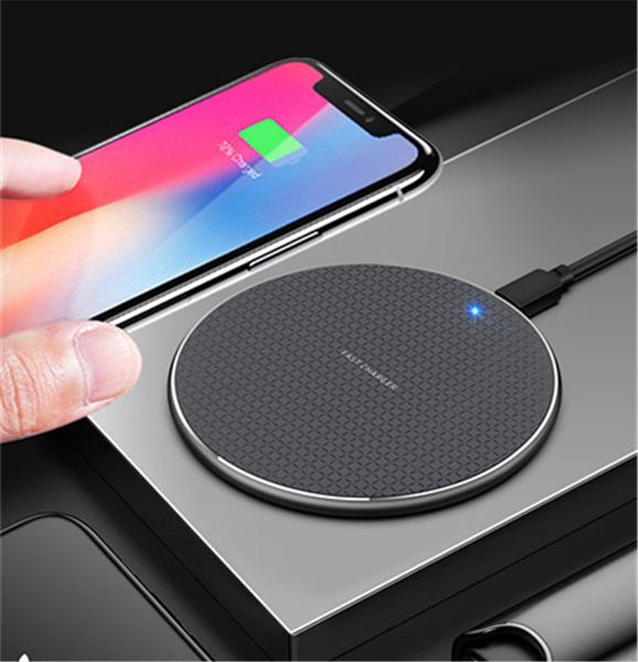 

for iphone 11 xs max 10w fast wireless charger qi quick charging wireless phone charger for samsung galaxy fold s10 s10+ s10e note9 in stock