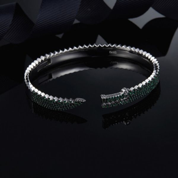 

wholesale- silver green croco open cuff, Golden;silver