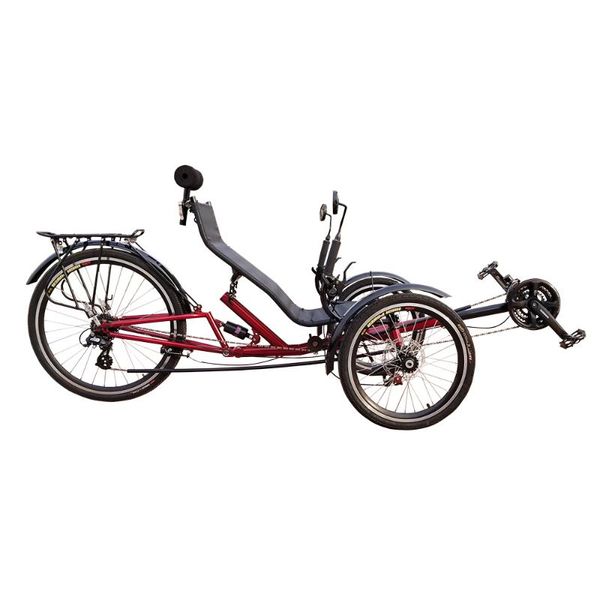 

m009 3 wheel recumbent tadpole trike for adults with rear suspension
