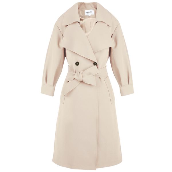 

women's windswear mid-long spring decoration body ladies'overcoat long-style spring and autumn overcoat, Tan;black