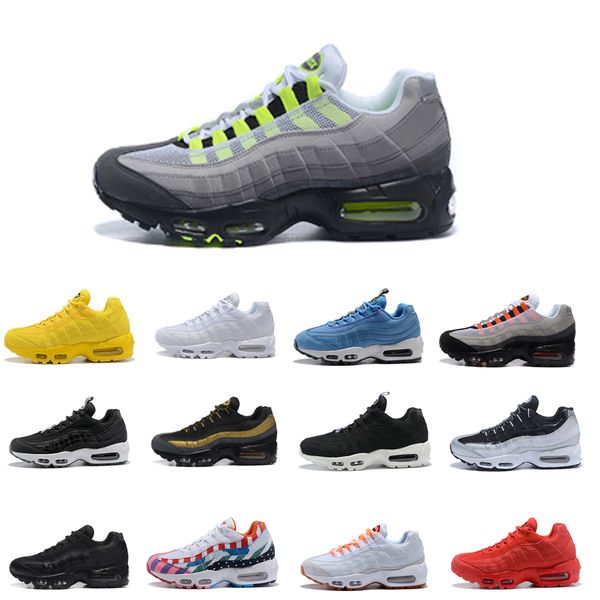 

men retro 95 og cushion navy sport high-quality chaussure 95s walking boots men running shoes cushion 95 sneakers size 36-46