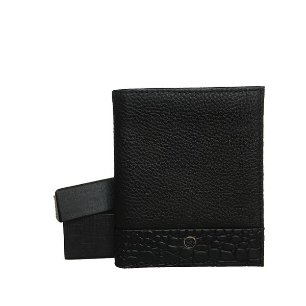 

new portfolio leather wallet credit fashion italian business card men's bag purse leather party bag box coin premium cardholders purse