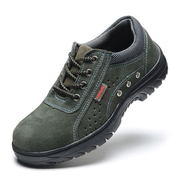 

work safety shoes men shoes breathable boots anti-puncture safety boots male work boot indestructible, Black