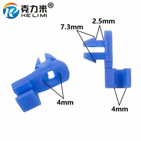 

kelimi auto plastic door lock rod clip fixeding side fastener clips blue 4mm cord lock snaps car accessories