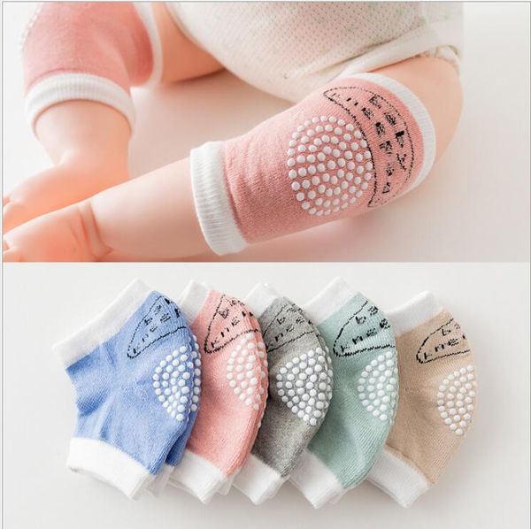 Crawling Baby Knee Cushion Cotton Sponge Pads Protector Mesh Type CA Blue