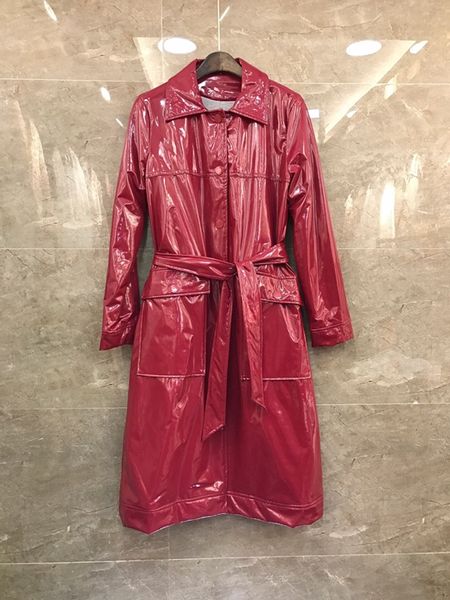 2019 Fall And Winter 2018 Lapel Waist Tie Knot Decoration Long