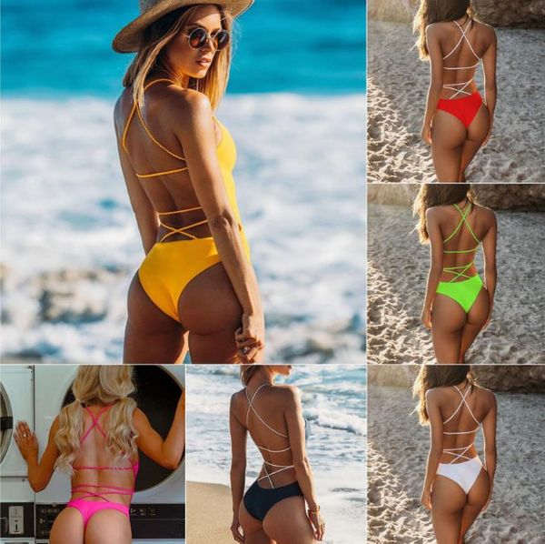 

new euro-american braided high waist swimsuit with big back and conjoined body