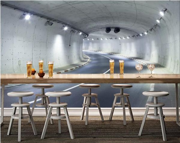 

tunnel road tooling wall mural 3d wallpaper 3d wall papers for tv backdrop